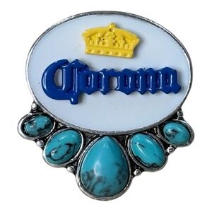 Corona Beer Ring Turquoise Stone Adjustable Novelty Ring‎ Stretch Adjustable